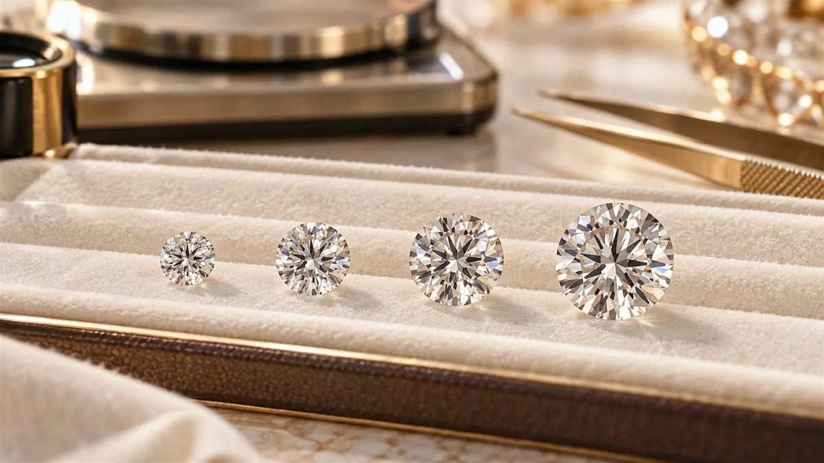 Diamond Carat Weight Explained: Carat, Size and Total Carat Weight