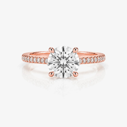 Micro Pavé Eternity Lab Diamond Ring - Rose