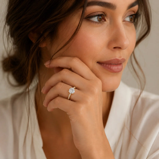 Micro Pavé Eternity Lab Diamond Ring - Yellow