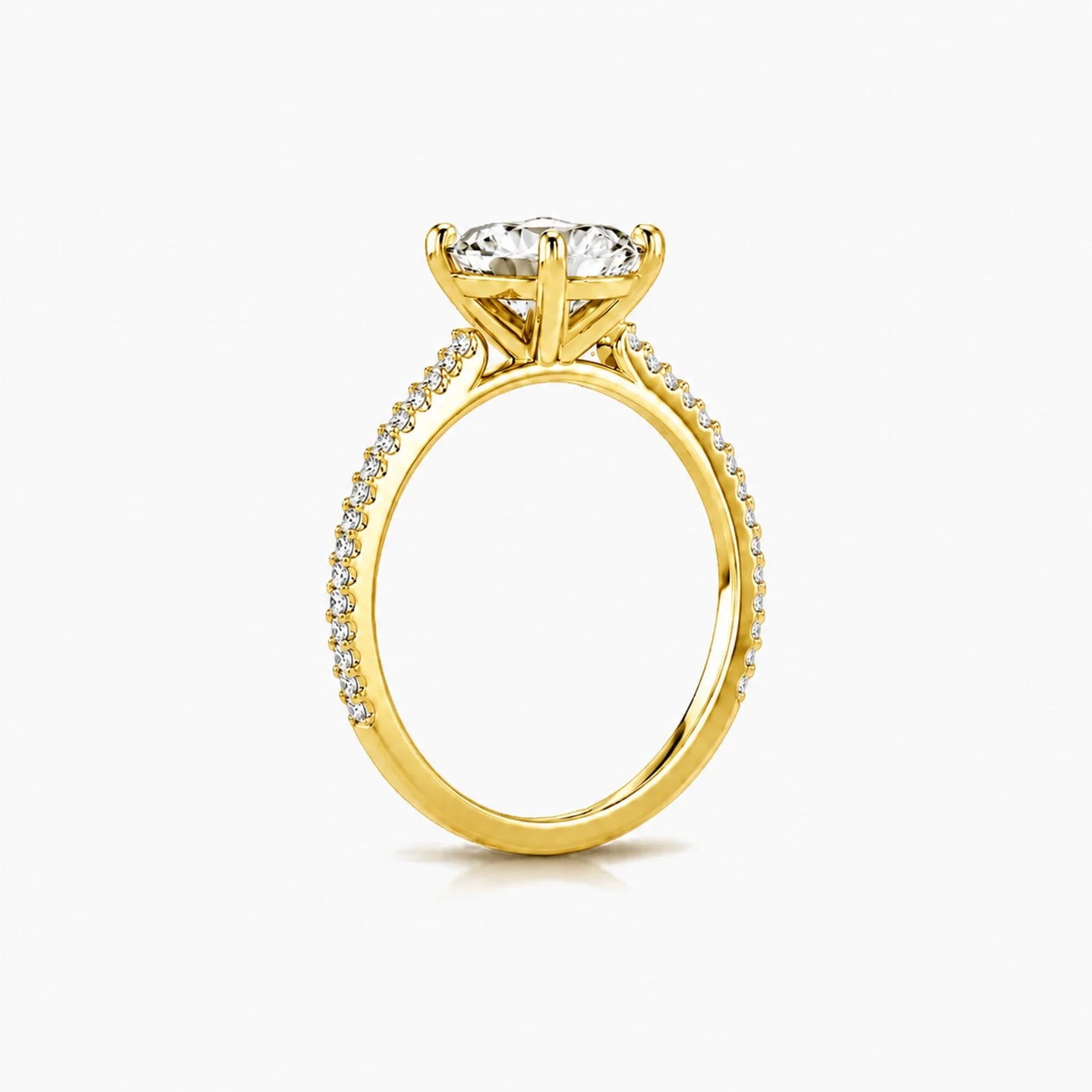 Micro Pavé Eternity Lab Diamond Ring - Yellow