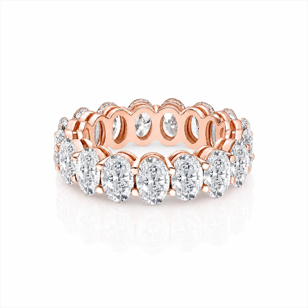 Camila Oval Lab Diamond Eternity Ring - Rose
