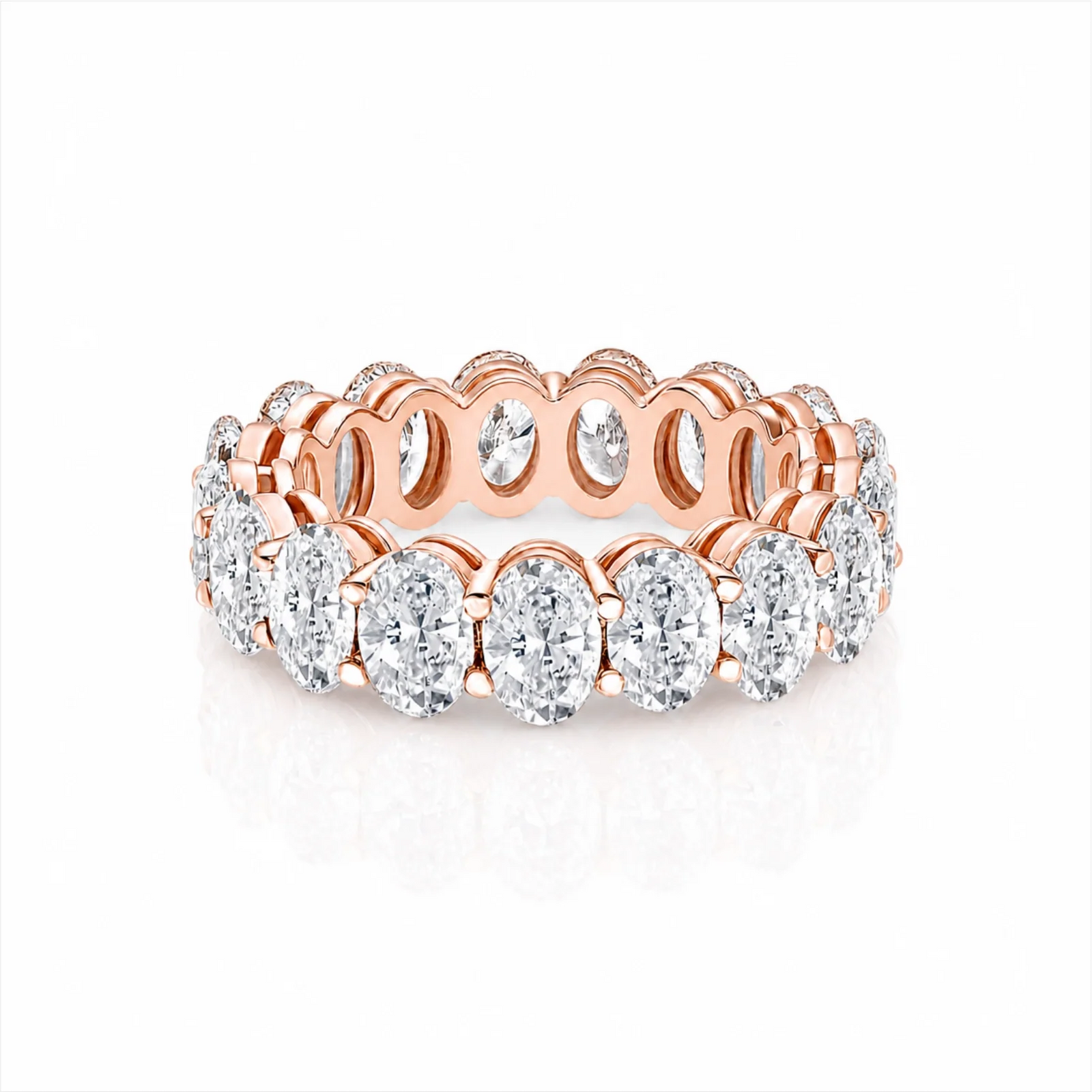 Camila Oval Lab Diamond Eternity Ring - Rose
