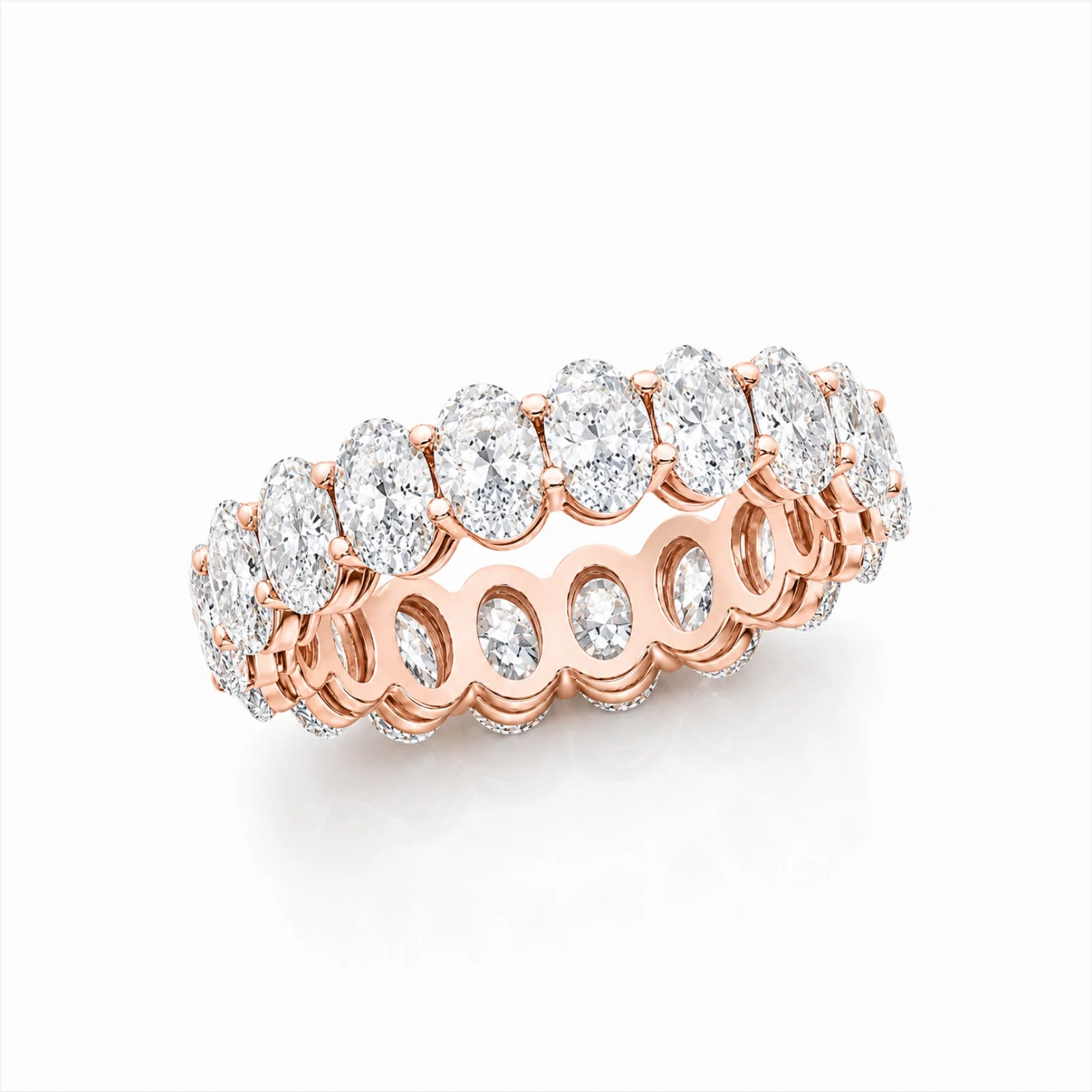 Camila Oval Lab Diamond Eternity Ring - Rose