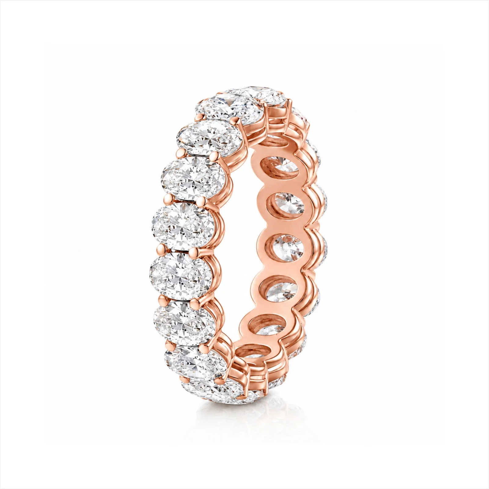 Camila Oval Lab Diamond Eternity Ring - Rose