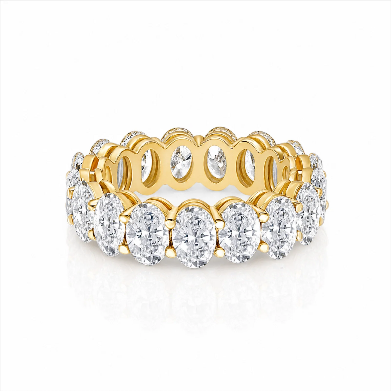 Camila Oval Lab Diamond Eternity Ring - Yellow