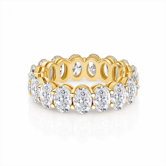 Camila Oval Lab Diamond Eternity Ring - Yellow