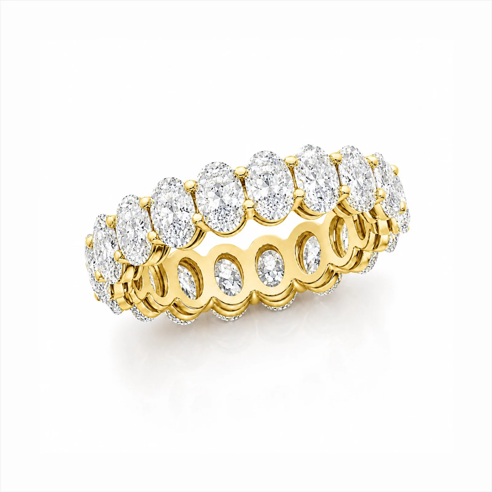 Camila Oval Lab Diamond Eternity Ring - Yellow