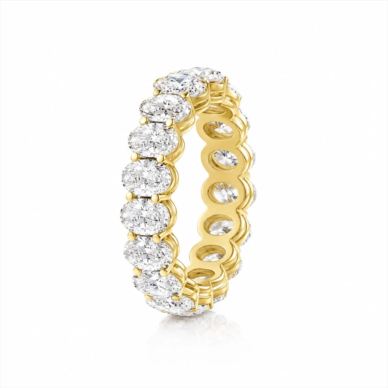 Camila Oval Lab Diamond Eternity Ring - Yellow