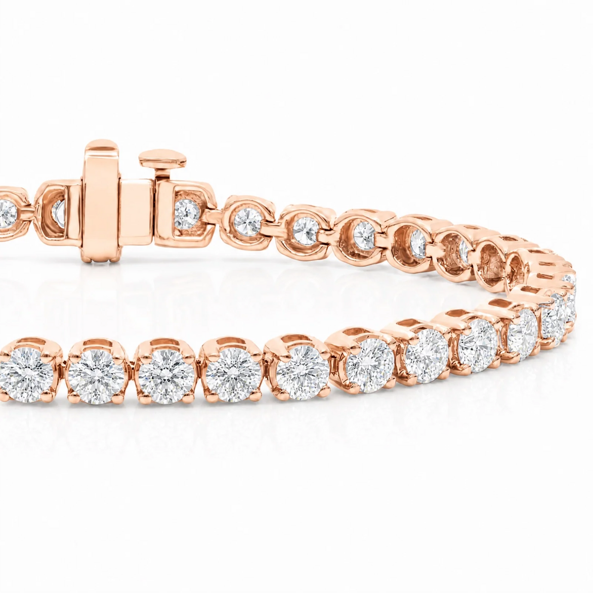 Royal Riviera Lab-Grown Diamond Tennis Bracelet - Rose Gold