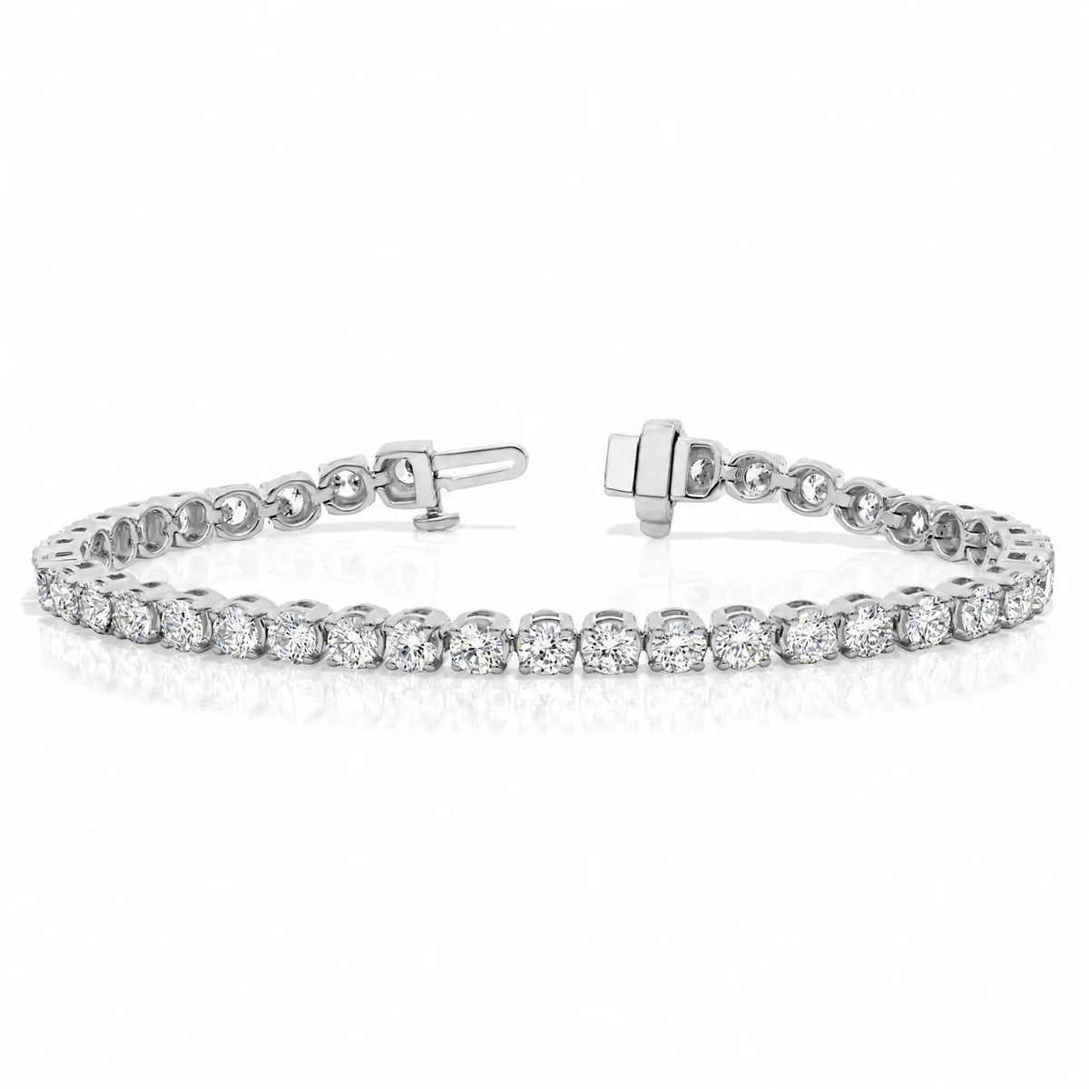 Royal Riviera Lab-Grown Diamond Tennis Bracelet - White Gold