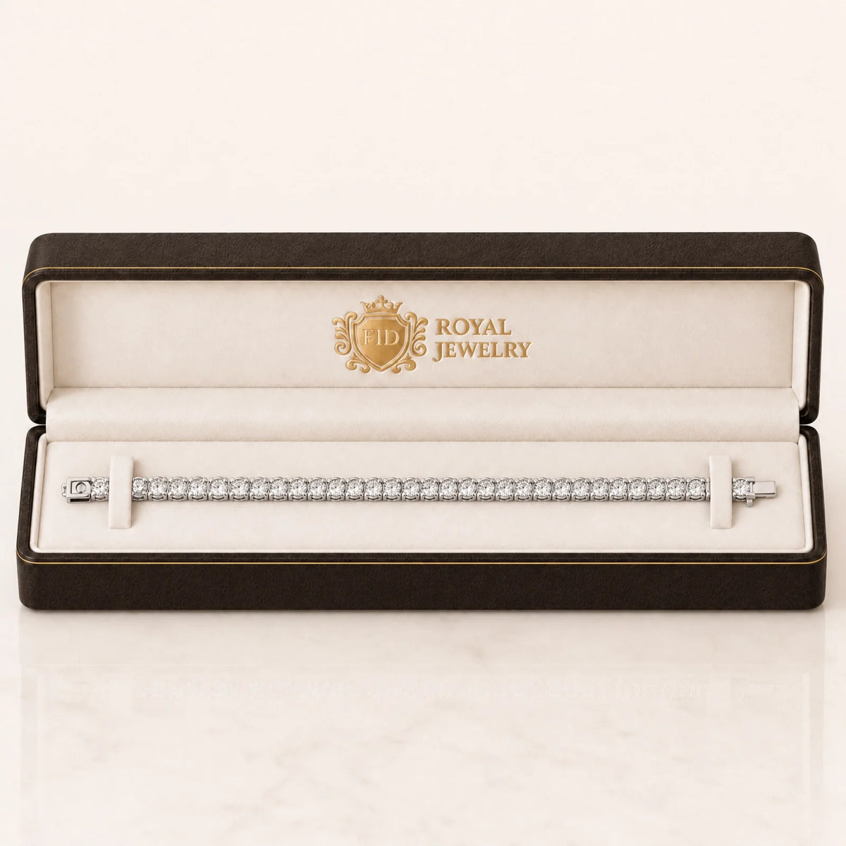 Royal Riviera Lab-Grown Diamond Tennis Bracelet - White Gold