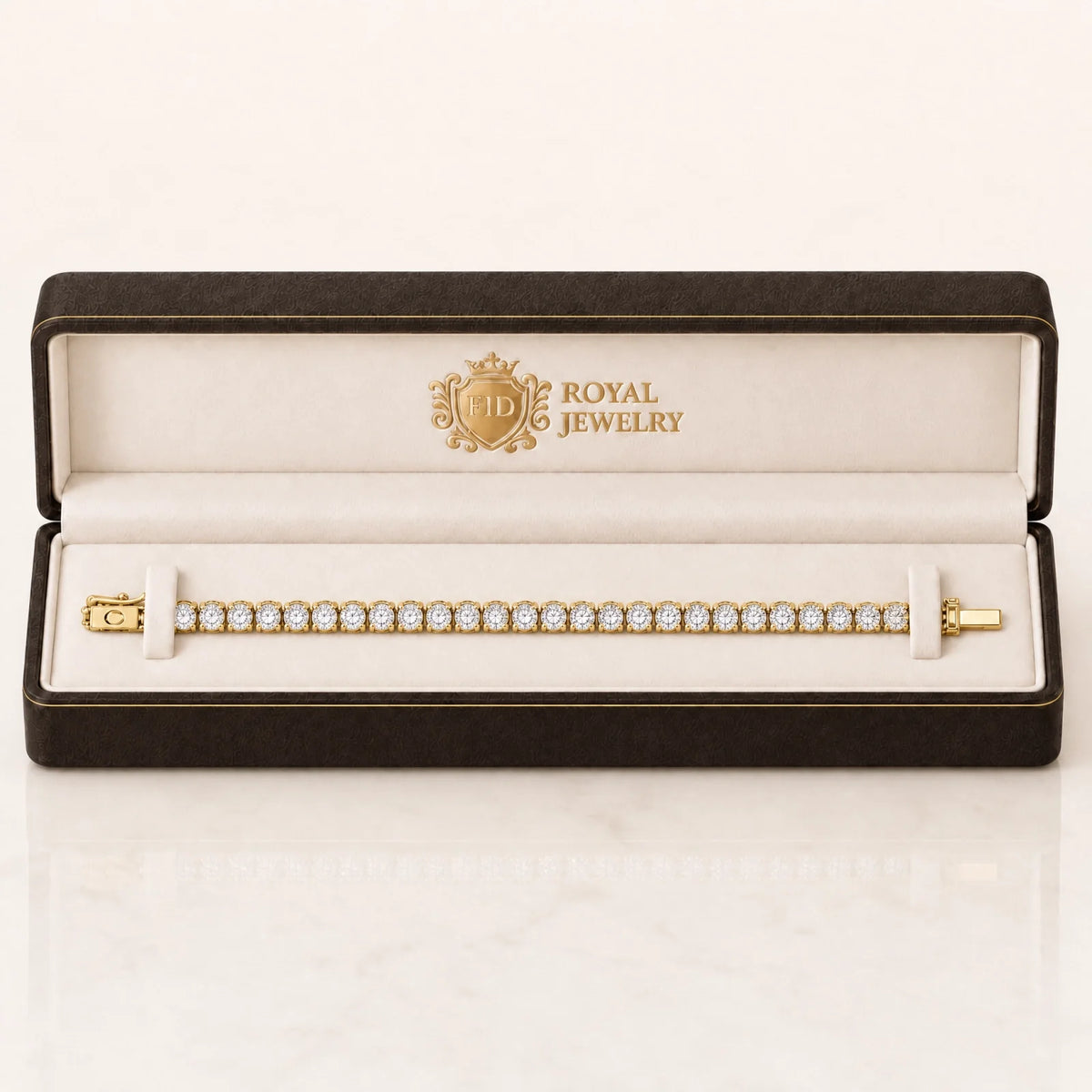 Royal Riviera Lab-Grown Diamond Tennis Bracelet - Yellow Gold