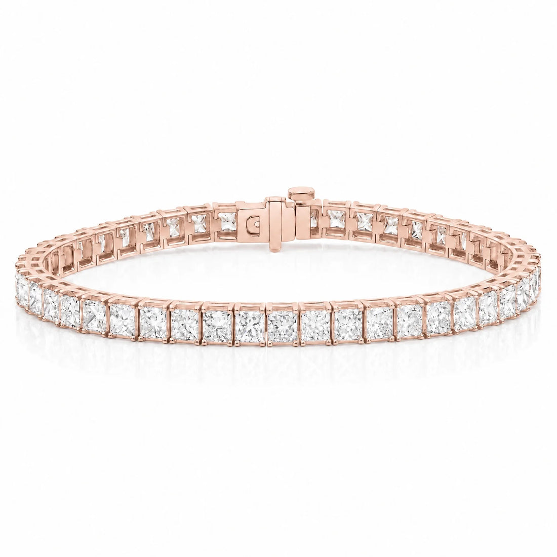 Royal Carré Lab-Grown Diamond Tennis Bracelet - Rose Gold