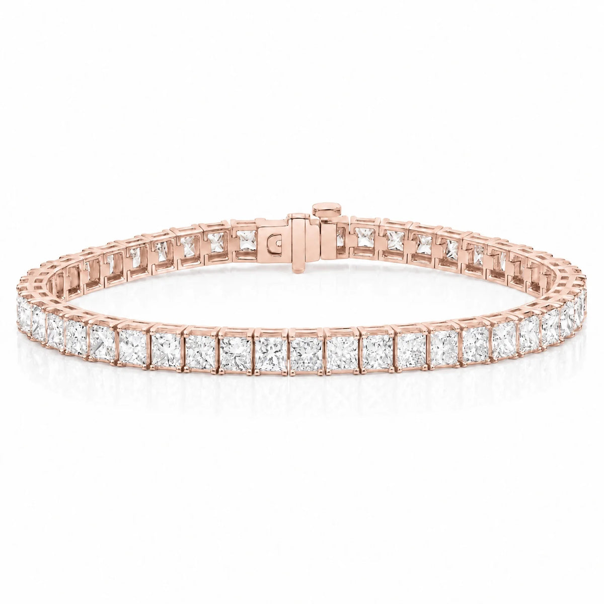 Royal Carré Lab-Grown Diamond Tennis Bracelet - Rose Gold