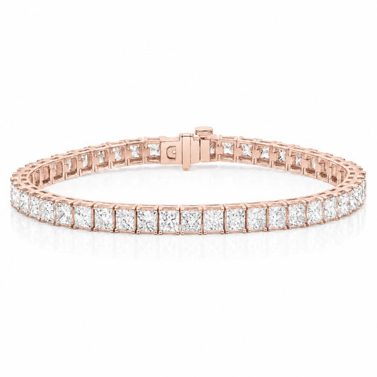 Royal Carré Lab-Grown Diamond Tennis Bracelet - Rose Gold
