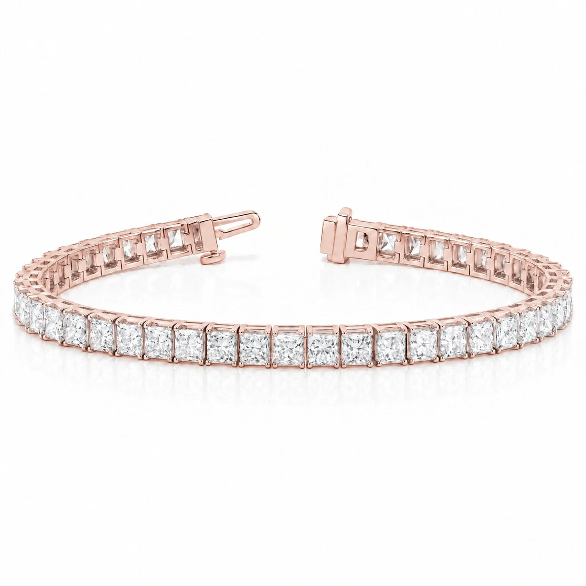 Royal Carré Lab-Grown Diamond Tennis Bracelet - Rose Gold