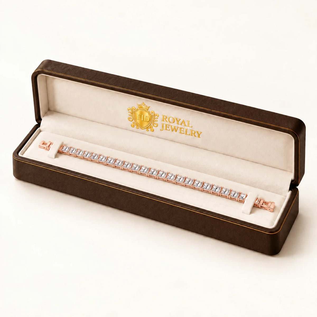 Royal Carré Lab-Grown Diamond Tennis Bracelet - Rose Gold