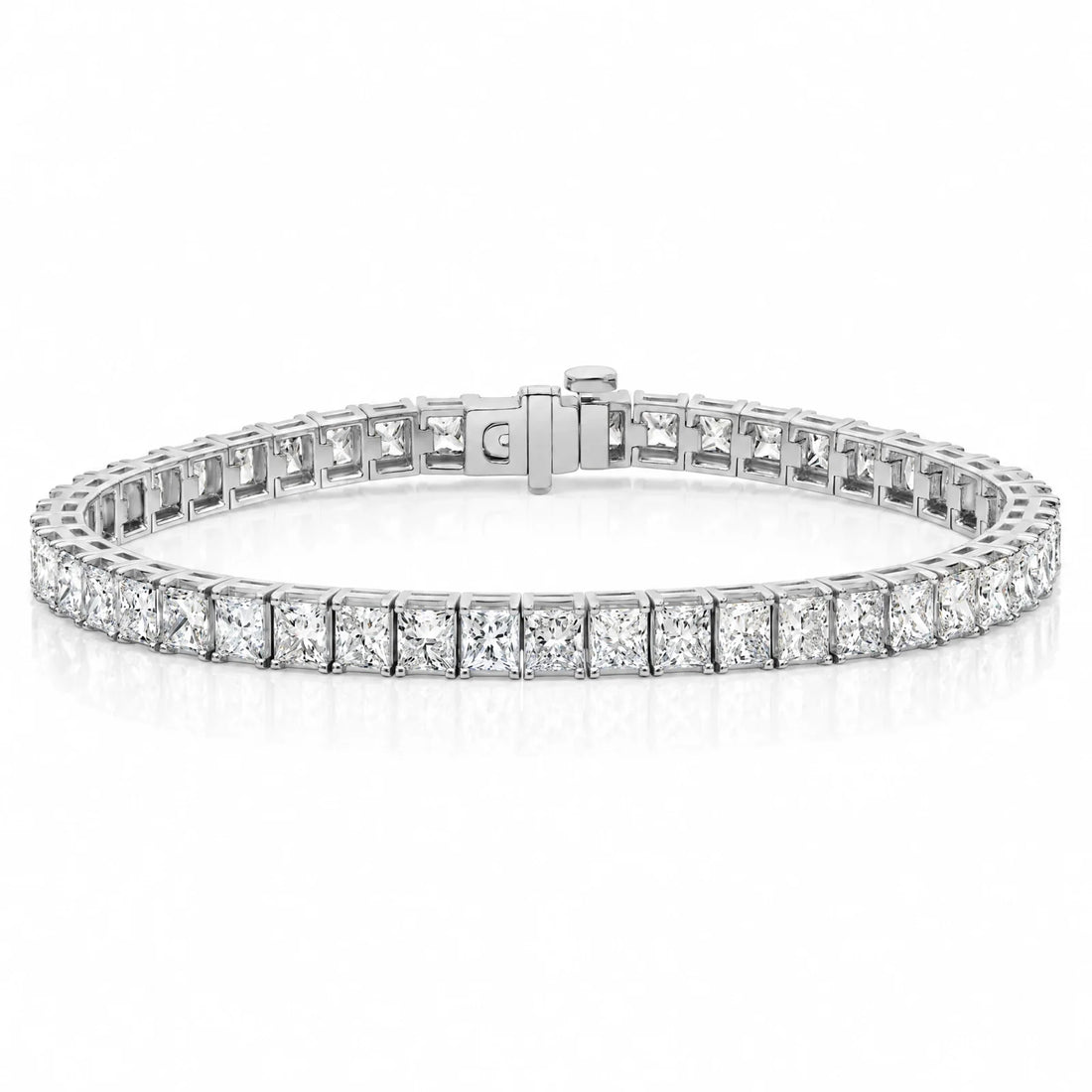 Royal Carré Lab-Grown Diamond Tennis Bracelet - White Gold