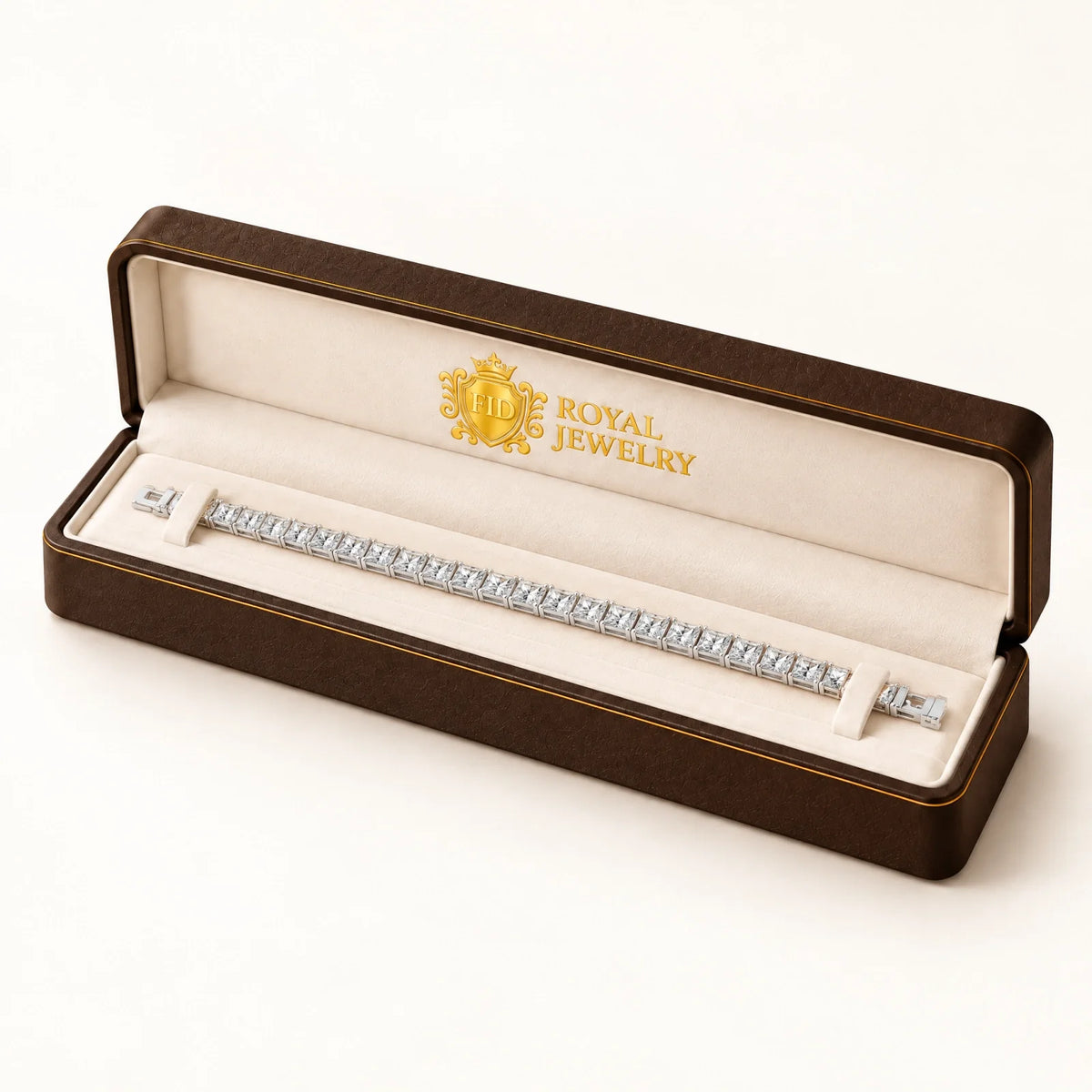 Royal Carré Lab-Grown Diamond Tennis Bracelet - White Gold
