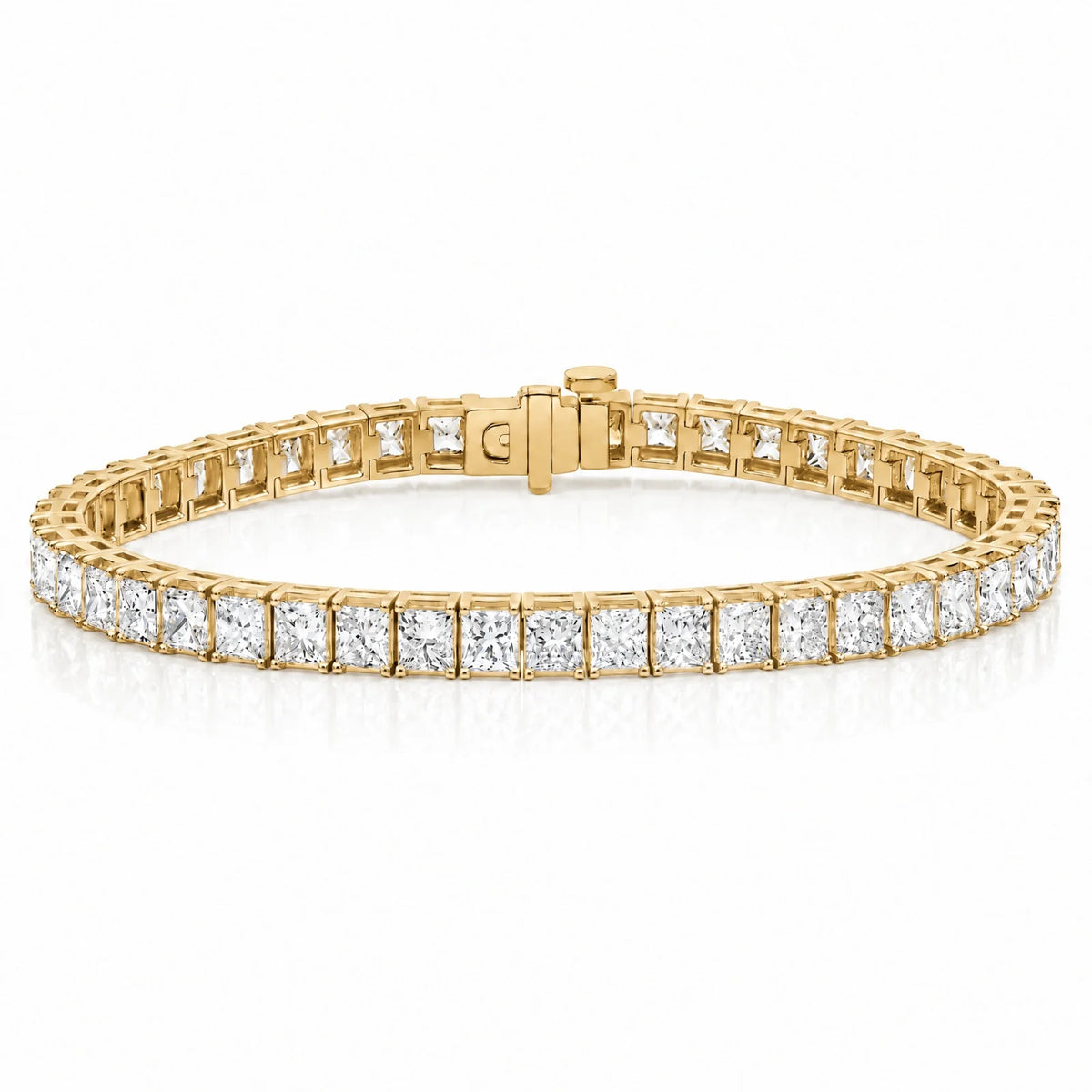 Royal Carré Lab-Grown Diamond Tennis Bracelet - Yellow Gold