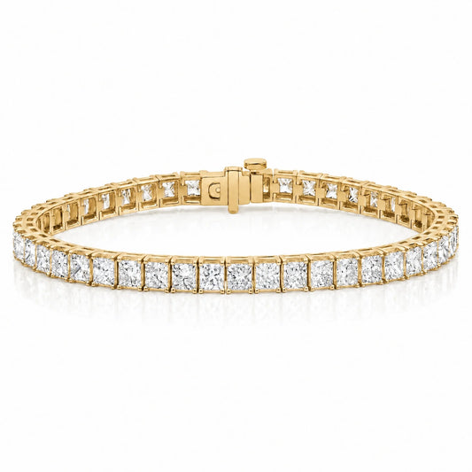 Royal Carré Lab-Grown Diamond Tennis Bracelet - Yellow Gold