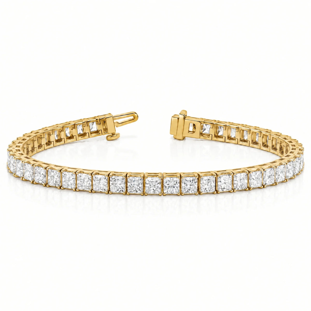 Royal Carré Lab-Grown Diamond Tennis Bracelet - Yellow Gold