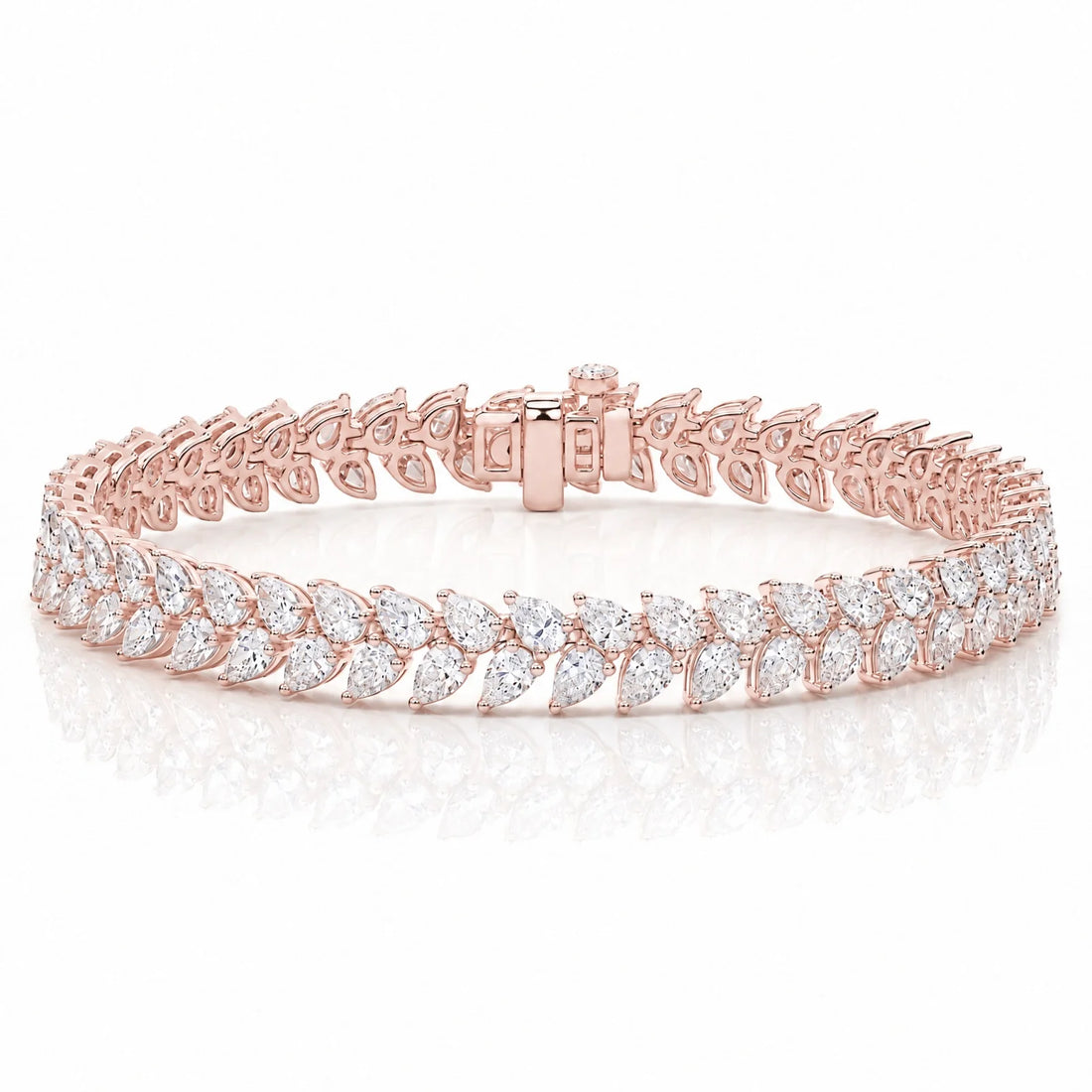 Royal Larme Lab-Grown Diamond Tennis Bracelet - Rose Gold