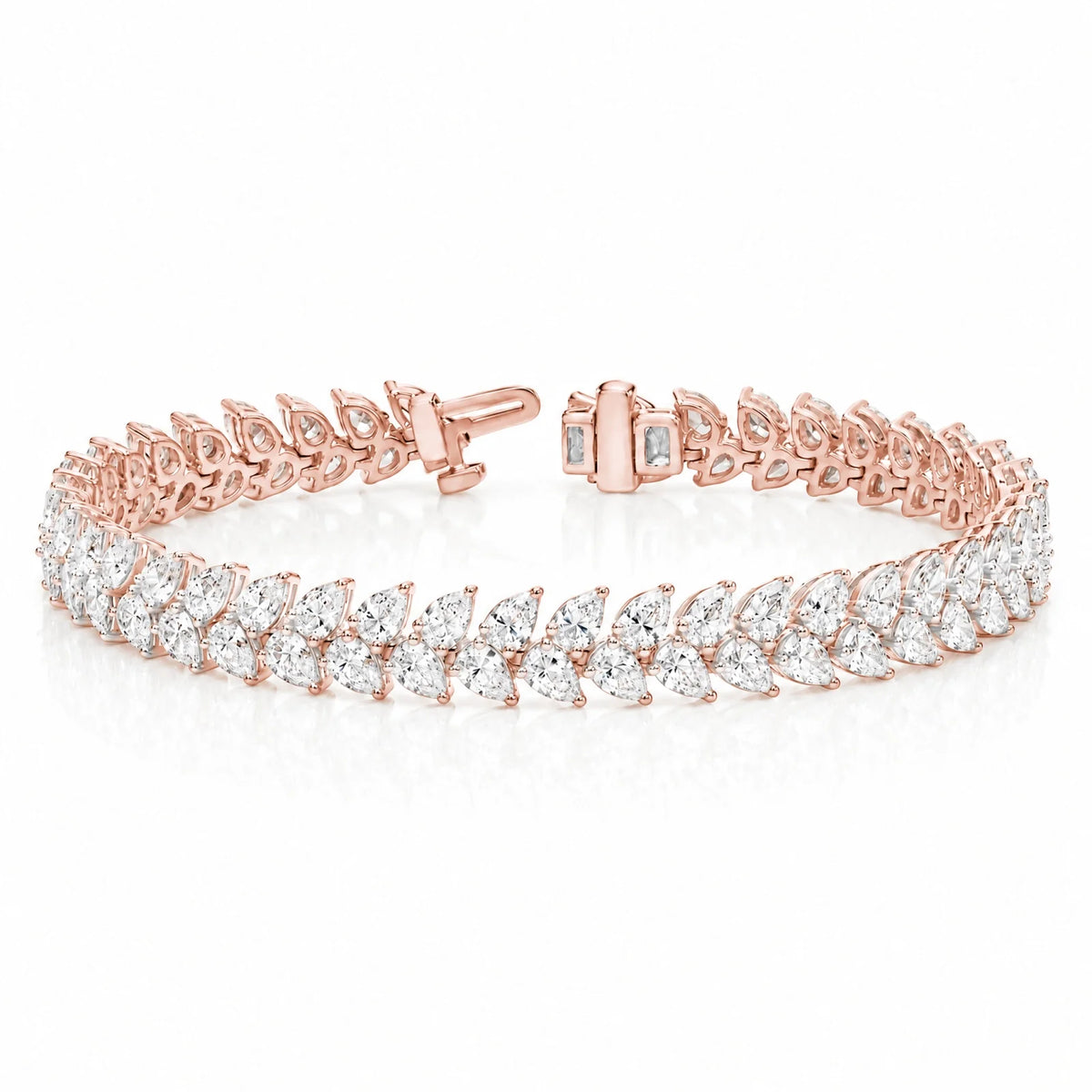 Royal Larme Lab-Grown Diamond Tennis Bracelet - Rose Gold