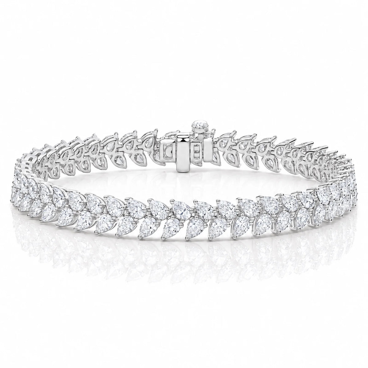 Royal Larme Lab-Grown Diamond Tennis Bracelet - White Gold