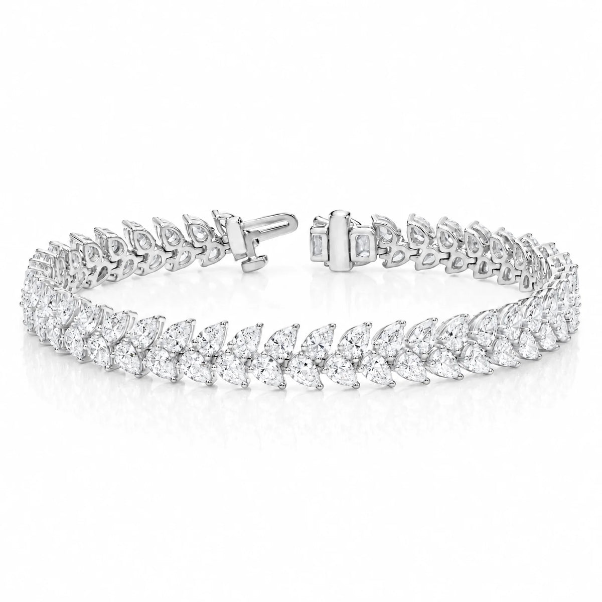 Royal Larme Lab-Grown Diamond Tennis Bracelet - White Gold