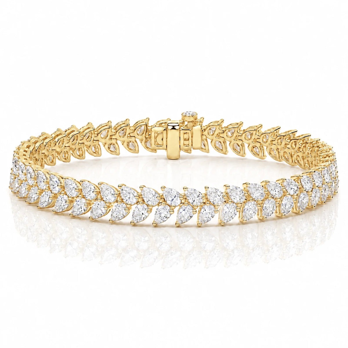 Royal Larme Lab-Grown Diamond Tennis Bracelet - Yellow Gold