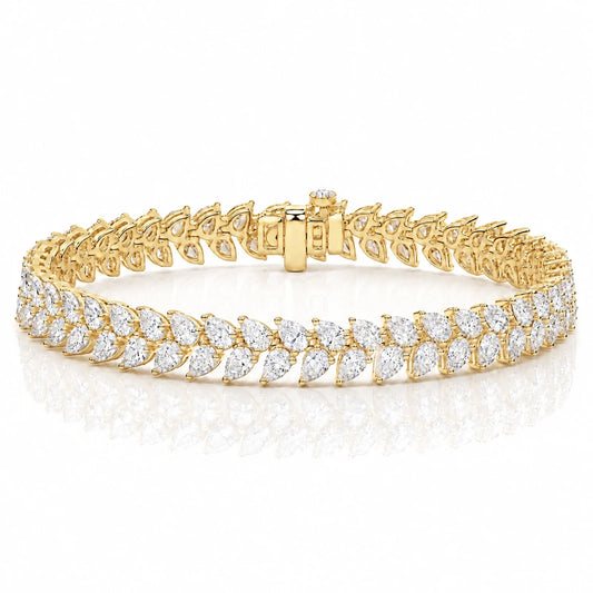 Royal Larme Lab-Grown Diamond Tennis Bracelet - Yellow Gold