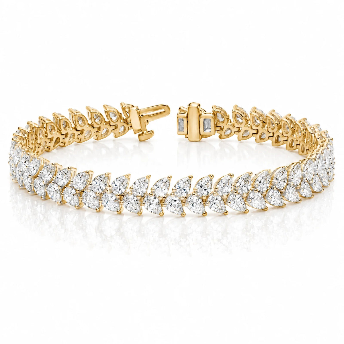 Royal Larme Lab-Grown Diamond Tennis Bracelet - Yellow Gold