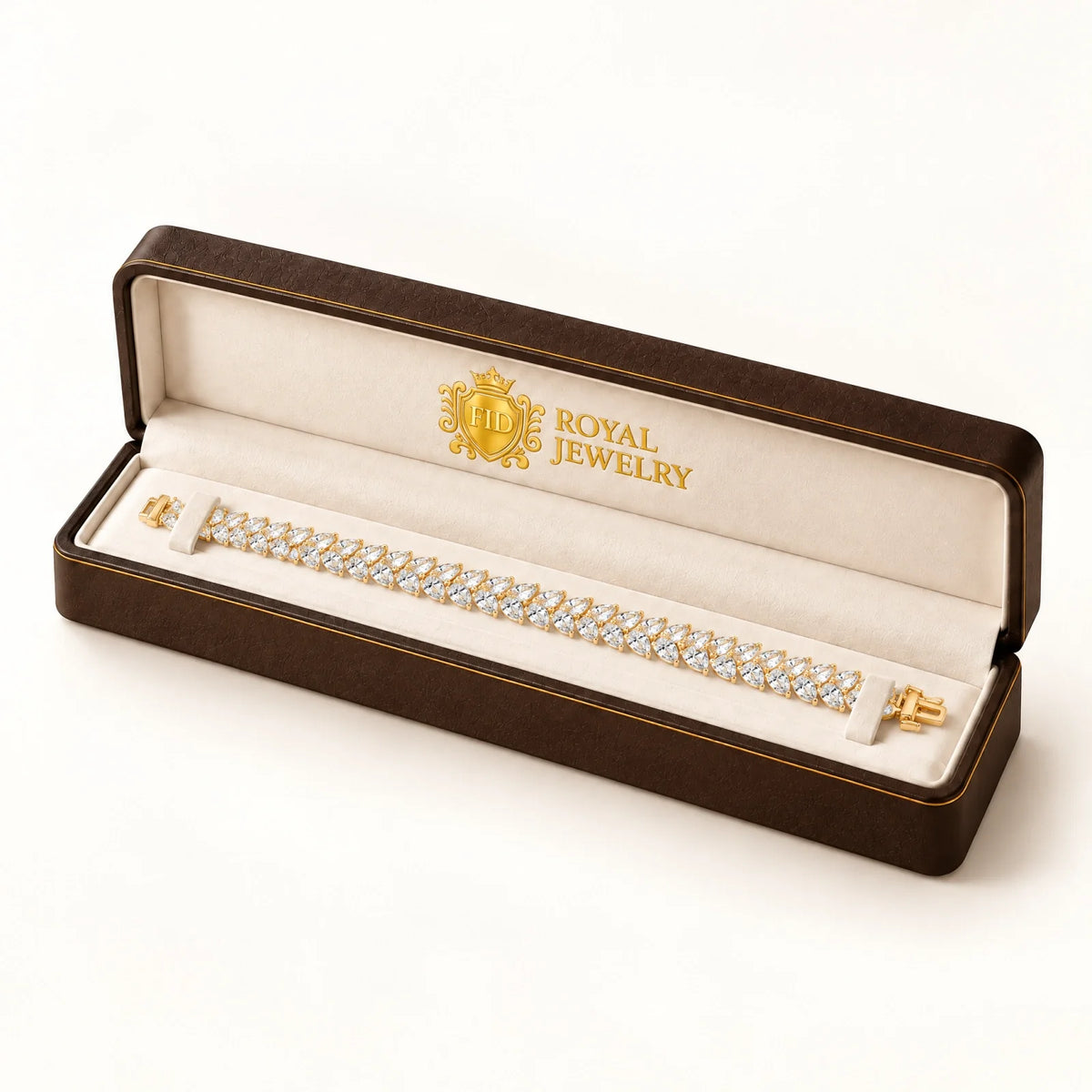 Royal Larme Lab-Grown Diamond Tennis Bracelet - Yellow Gold