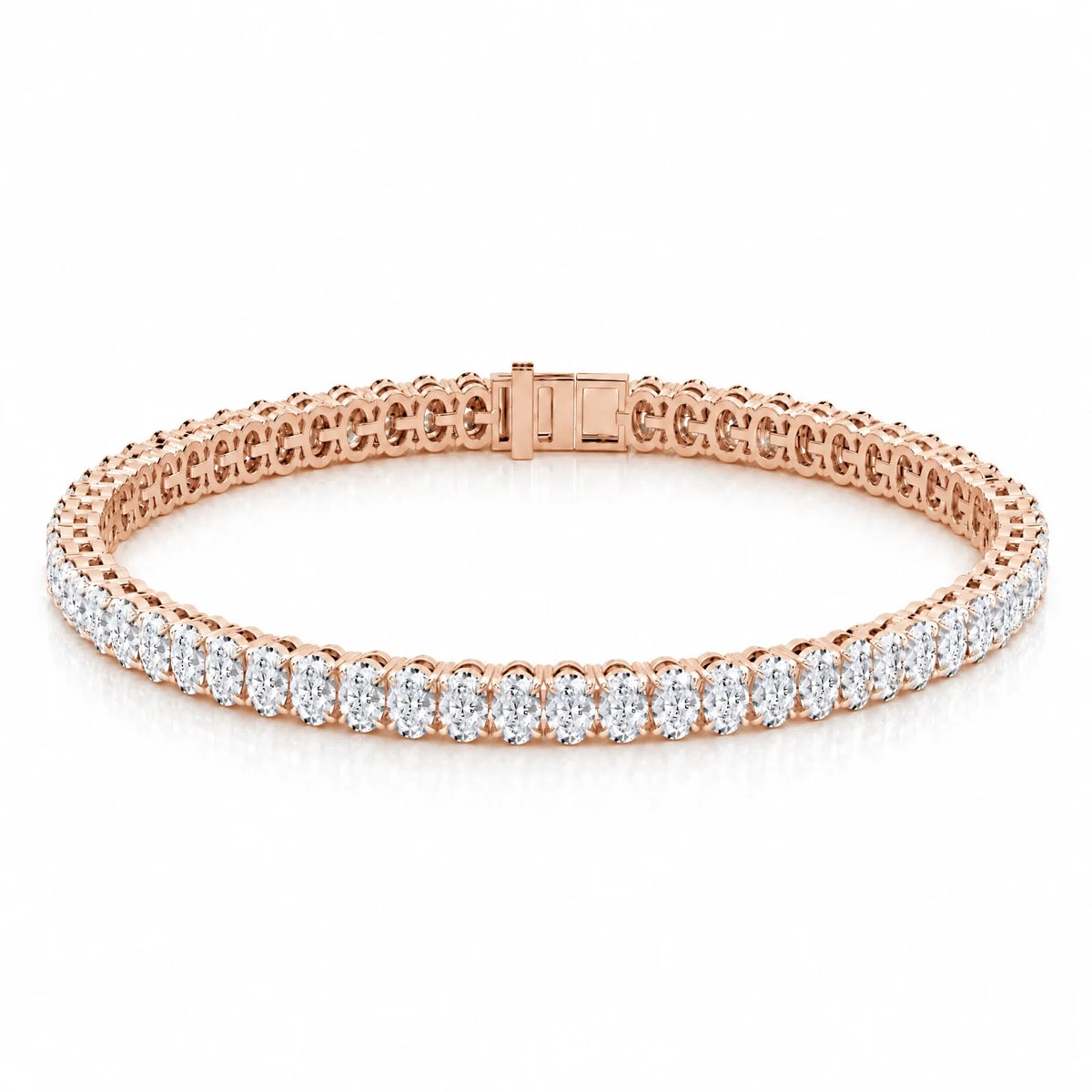 Royal Ovale Lab-Grown Diamond Tennis Bracelet - Rose Gold