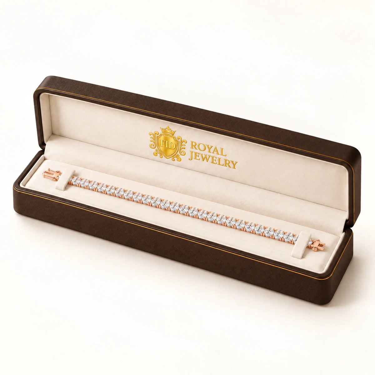 Royal Ovale Lab-Grown Diamond Tennis Bracelet - Rose Gold