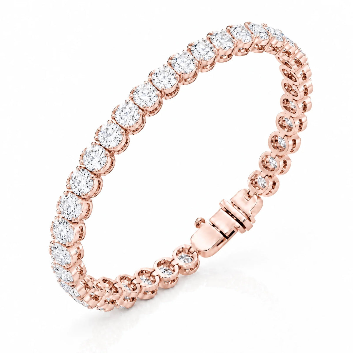 Royal Ovale Lab-Grown Diamond Tennis Bracelet - Rose Gold