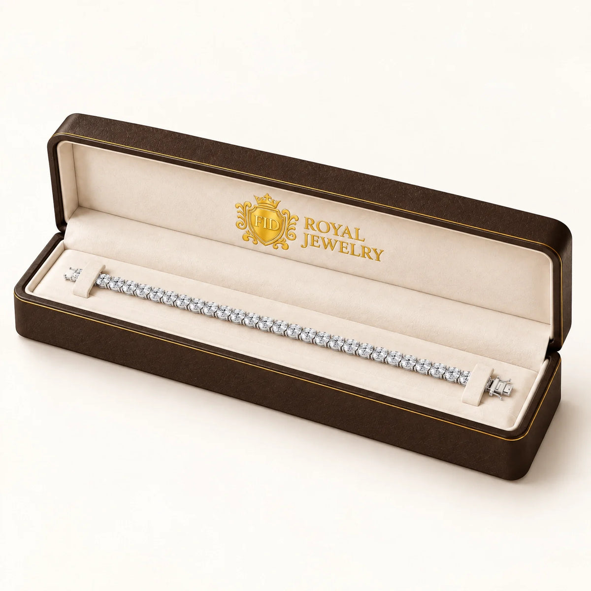 Royal Ovale Lab-Grown Diamond Tennis Bracelet - White Gold