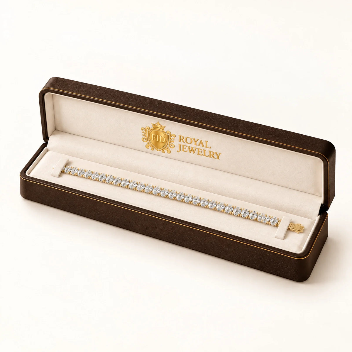 Royal Ovale Lab-Grown Diamond Tennis Bracelet - Yellow Gold
