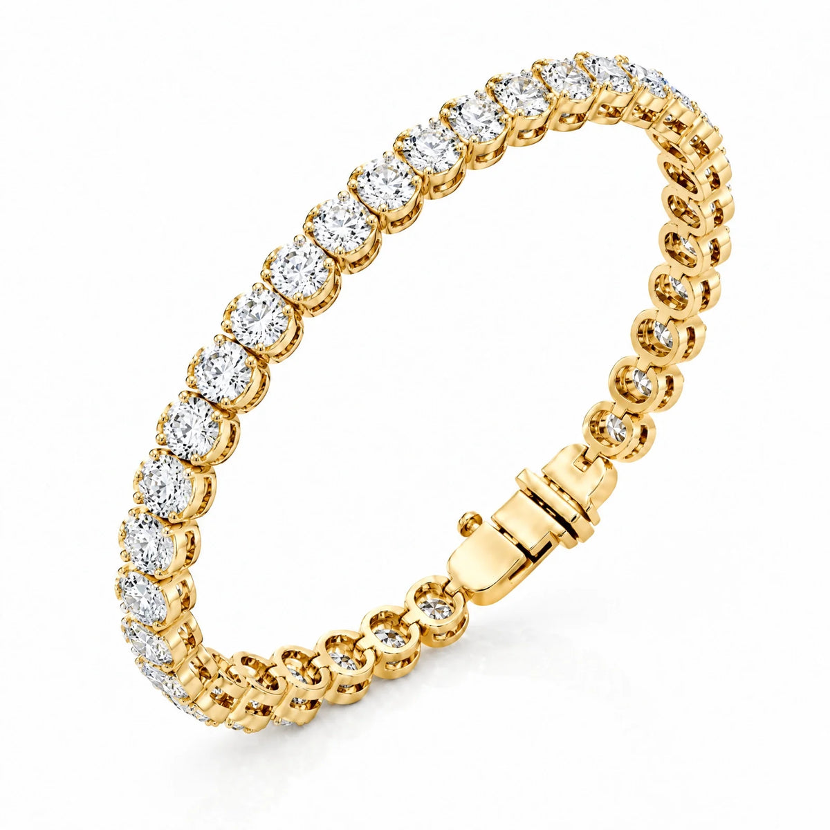 Royal Ovale Lab-Grown Diamond Tennis Bracelet - Yellow Gold