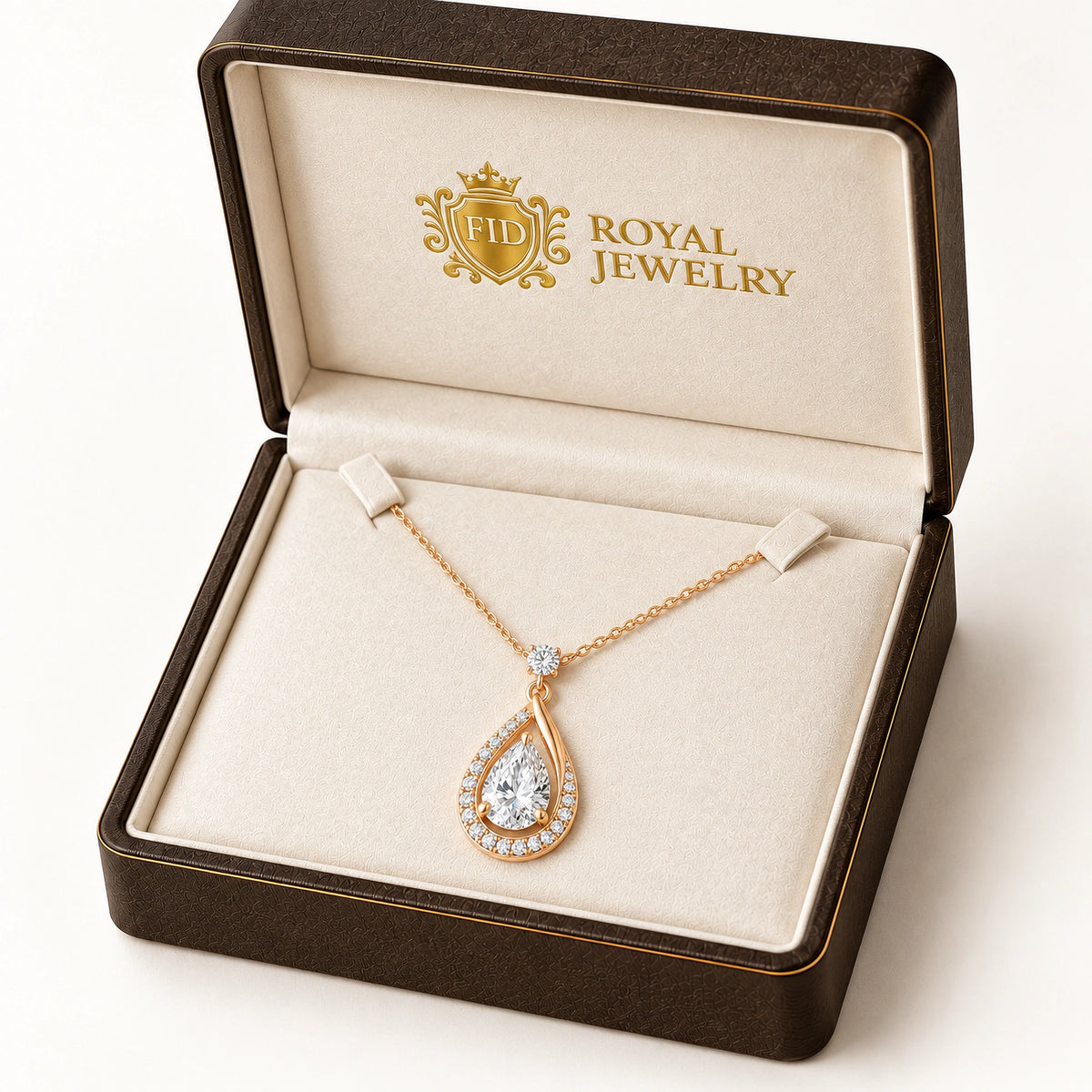 Lune Lab-Grown Diamond Crescent Moon Pendant - Yellow Gold